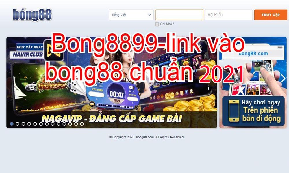 Link vào Bong8899 mới nhất 2021